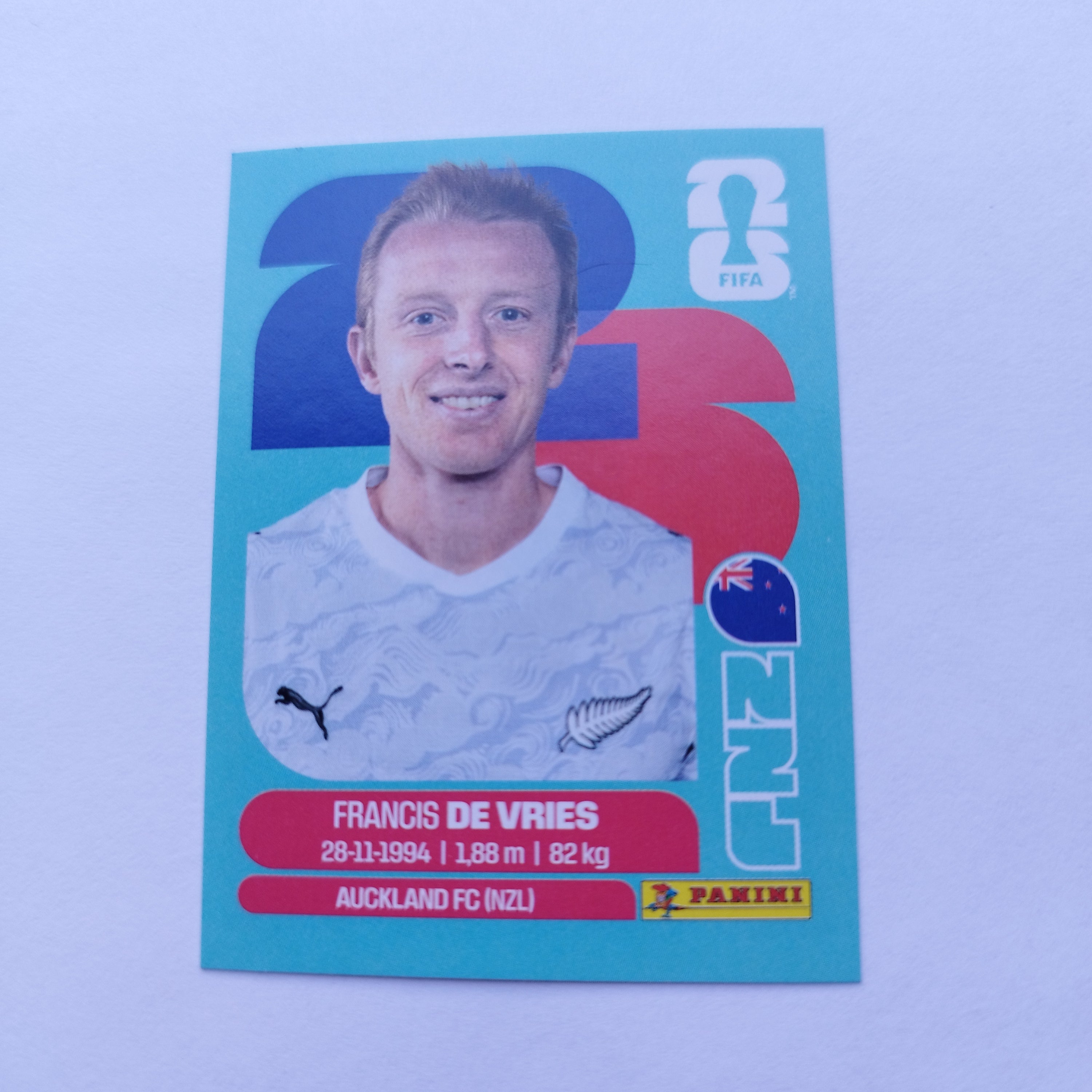 NZL 8 Francis De Vries